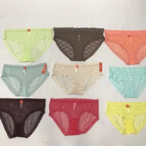 Women’s Sexy Underwear Lace Waistband Design High Waist Underpants Female Lingerie Big Size Lady Briefs Panties P