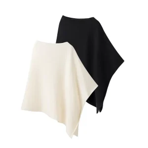Women’s Shawl Spring New Elegant and Versatile Irregular Pullover Knitwear Sweater