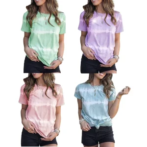 Women’s Short Sleeve O-Neck Loose Casual Tee T-Shirt