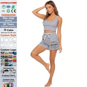 Women’s Shorts Summer Home Pajamas Women’s Casual Cotton Outer Wear Sports Shorts Solid Color Shorts