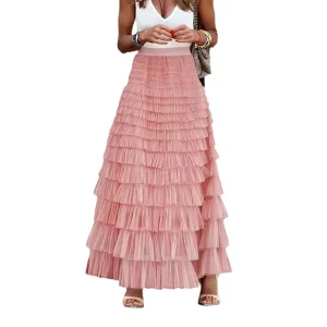 Women’s Skirts Custom Skirts for Women Summer Solid Long Skirts for Women