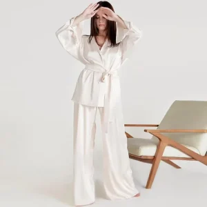 Women’s Sleep Sleepwear Comfortable Sleepwear Set Designer Sleepwear Two Piece Set Long Sleeve Sleepwear