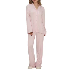 Women’s Sleepwear Set Soft Breathable Lounge Wear Set Ladies Pajamas Bamboo Viscose Loungewear