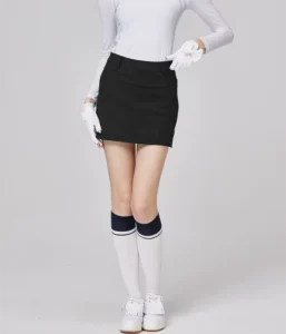Women’s Slim Fit Golf Skirts Elegant A Line Silhouette Wrinkle Resistant Fabric Golf Skort with Pockets