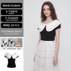 Women’s Slim-Fitting One-Shoulder Viscose/Polyester Solid Breathable Elegant Regular Length Top White Black Summer Casual Style