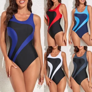 Women’s Slimming One Piece Swimsuits Tummy Control Bathing Suit Halter Swimwear for Big Busted Curvy Push up Slimming Swimwear
