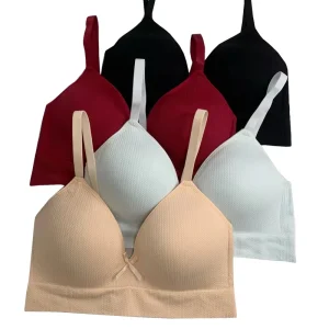 Women’s Soft Comfortable No Underwire Seamless Push Up Bralette Full Cup Eco Friendly Breathable Summer Plus Size