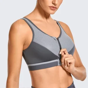Women’s Sports Bra with Customized Logo 100% Polyester Spandex Breathable