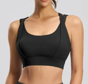 Women’s Sports Bra with Detachable Shoulder Straps High strength Shock absorbing Pads Suitable for Fitness and Yoga