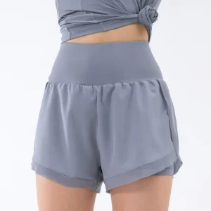Women’s Sports Shorts Fake Two Loose Quick-Drying Breathable Yoga Running Casual Shorts