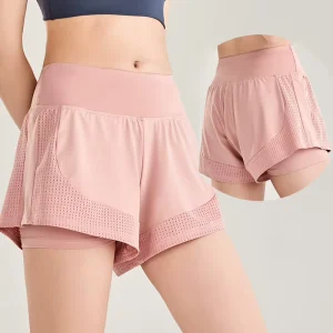 Women’s Sports Shorts Loose Running Anti-Slip Wear Quick Drying Yoga Gym Hot Pants