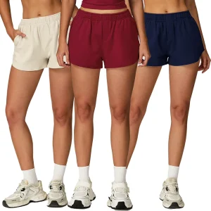 Women’s Sports Shorts Women’s Training Shorts Pocket Drawstring Sports Shorts Women’s Casual Loose Fit Yoga Shorts