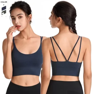 Women’s Sports Underwear Beautiful Back High Elastic Running Bra Sports Bra No Steel Ring Yoga Fitness Sports Bra