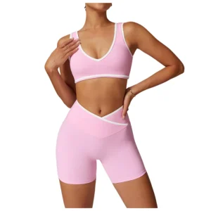 Women’s Sports Wear Gym Fitness Yoga Fitness Clothing Activewear Women Sportswear V Waist Workout Clothes for Women