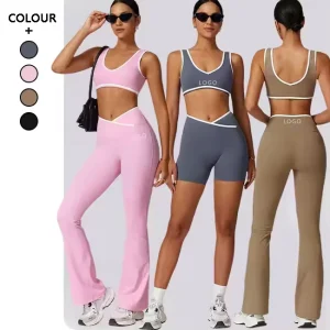 Women’s Sports Wear Gym Fitness Yoga Sets Fitness Clothing Activewear Sets Women Sportswear V Waist Workout Clothes for Women