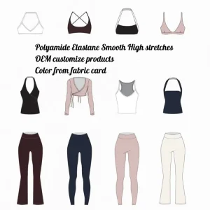 Women’s Sportswear Breathable Two Piece Set Women Clothing Athleisure Wear Activewear Ropa Deportiva Mujer