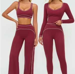 Women’s Sportswear Outdoor Tight Sports Suits Gym Set Fitness Sets Custom Logo Yoga Sets for Women 6pcs Activewear
