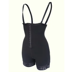 Women’s Strap Waist Trainer Shorts Tummy Control Shorts Shapewear Panty Breathable Butt Lifter Lace Decoration