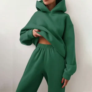 Women’s Streetwear Sweatshirt Girls’ Clothing Set Casual & Comfortable Clothes Women Online Supplier Hoodie