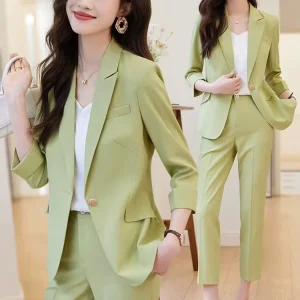 Women’s Suit Set Spring and Summer New Style Casual Temperament Petite Fashionable Stylish Professional Blazer Workwear