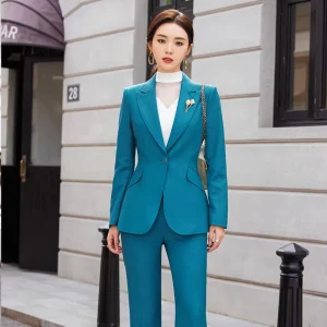 Women’s Suit Two Piece Set Customized Styles Colors Women’s Suit Jackets Pants Business Blazers Ladies Women