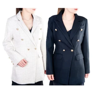Women’s Suits & Tuxedo Double Breasted Office Slim Fit Ladies Female Woman Blazer Jacket