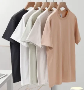 Women’s Summer 100% Cotton Slim Fit Short Sleeve Solid Color Quick Dry Eco Friendly T-Shirt with Custom Logo