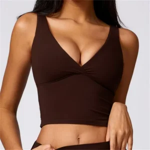 Women’s Summer Athletic Workout Tops Loose Fit Windproof Sports Gym Wear Round Neck Sleeveless Yoga Women’s Gym Tank Top