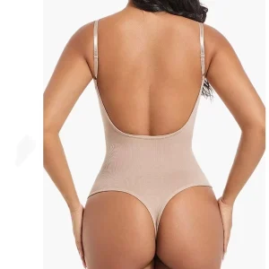 Women’s Summer Bodysuit with Open Back Waterproof Seamless Technology Formal Sweet Style Base Jumper Vest Top Big Open Back