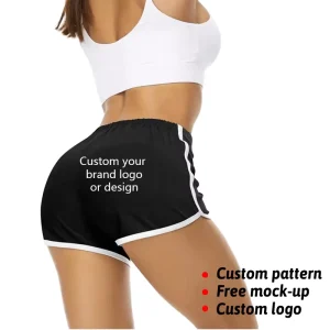 Women’s Summer Casual Bermuda Shorts Embroidered 100% Cotton Breathable Anti Wrinkle Fitness Drawstring Closure