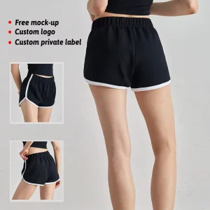 Women’s Summer Eco-Friendly Quick Dry Breathable Spandex Cotton High Waist Skorts Hip Lifting Booty Biker Gym Shorts