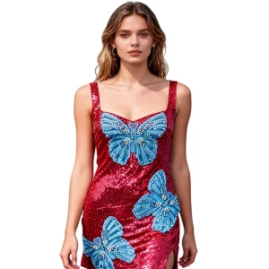 Women’s Summer Elegant Cropped Top Sexy Slim Fit Off the Shoulder Contrasting Floral Print Casual Maxi Front Breathable Design