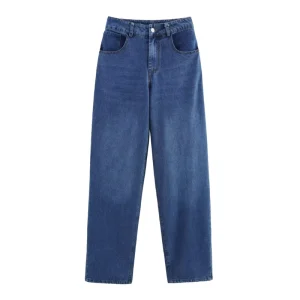Women’s Summer Vintage High Waist Female Ankle Denim Pants Chic Fashion Series Straight Casual Washed Techniques