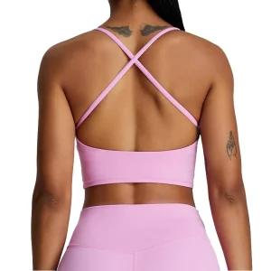 Women’s Sweat Wicking Cross Back Gym Fitness Bras Sports Tops for Running