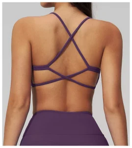Women’s Sweat wicking Sport Gym Fitness Active Wear Spaghetti Straps Sports Bras