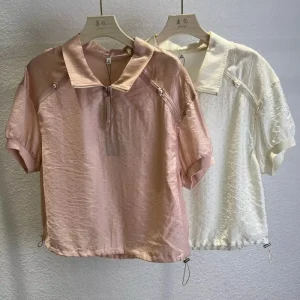 Women’s T Shirt Short-Sleeved Chic Tee Shirt Tops Small Full of Bright Diamond Little Shirt