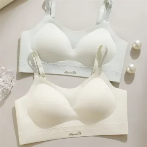 Women’s Thin Large size One-Piece Seamless Bra Breathable Camisole with Adjustable Straps Knitted Vest bra