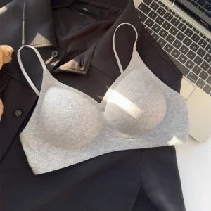 Women’s Traceless Exterior Bikini Underwear 3/4 Cup Push Up Thin Waist Slimming Small Big Sizes Solid Pattern