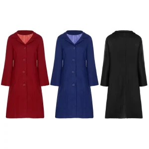 Womens Trench Coat Coats Knee Length Long Overcoat Mid Length Windproof Jackets Outerwear Jacket
