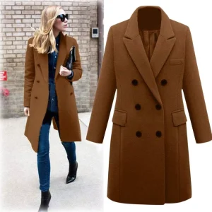 Women’s Trench Coats Ladies Office Coats Winter and Autumn Long Coat for Women
