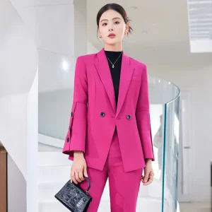 Women’s Two Piece Suit With Bell Bottomed Pants Leisure & Professional Suit