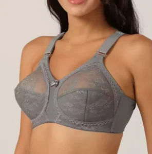 Women’s Ultra Thin Lace Bra Plus Size Full Cup Knitted Everyday Comfortable for Big Chest Wire Free Solid