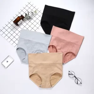 Women’s Underwear 3D Warm Honeycomb High Waist Ladies Underwear Hip Buttocks Lingerie Women Seamless Panties
