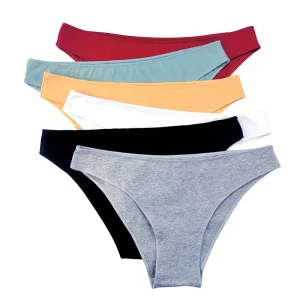 Women’s Underwear Sexy Half Pack Buttocks Low Waist Underwear Women Panties Made of Cotton