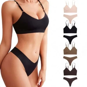 Womens Underwear Women High Quality Compression Soft Lightweight Butt Scrunch Back Yoga Shorts Bra Set
