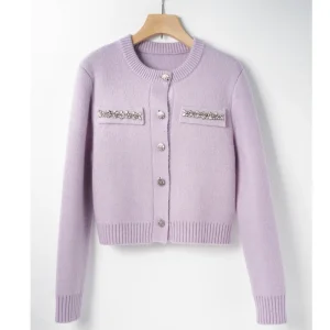Women’s Vintage Cardigan Free Size Casual Sweater Autumn Winter O Neck