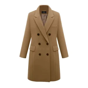 Women’s Winter Autumn Long Coat Office Trench Coat Polyester Lining