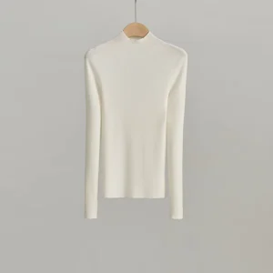 Women’s Winter Base Half-Turtleneck Sweater Elegant Korean Style High-Grade Seamless Top Knitwear