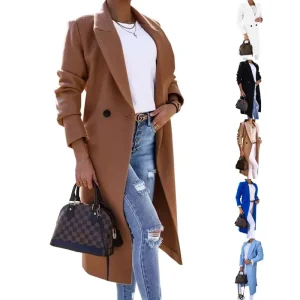 Women’s Winter Fashion Windbreaker Loose Fur Decoration Casual Plus Size Windproof Overcoat Rabbit Print