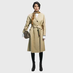 Women’s Winter Long Sleeve Cotton Coat Trench Coat Womens Overcoat
